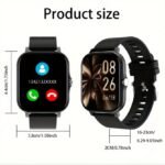 Visnee Smartwatch With 4.57Cm Hd Tft Display, Wireless 5.1, 100+ Watch Faces, Alloy Body, Silicone Strap, Usb Charging, Rechargeable Lithium Polymer Battery, Sports Tracker, Remote Camera, Alarm Clock, For Men, Women, Boys, Girls - Image 2
