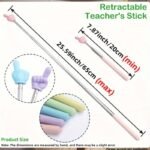 1Pc Extendable Finger Pointer - Colorful Pink, Foldable Index Finger Guide For Easy Reading, Ideal For Classroom And Home Use, Durable Stainless Steel - Image 2