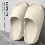 Lightweight Eva Slippers For Men And Women - Non-Slip, Comfortable Indoor And Outdoor Wear, White With Black Accents, All-Season Wear, Casual Home Shoes|Minimalist Design|Eva Upper Material - Image 9