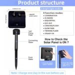 1Pc 7.01/11.89/21.95/31.7Meter 50/100/200/300Led Solar String Lights Outdoor, Ipx4 Copper Wire 8 Modes Solar Fairy Lights Garden Patio Tree Christmas Party Wedding Warm White Colorful White Plastic Card Board Pure Copper Wire - Image 18