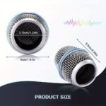 Bomge Sm58/Beta58/Beta87 Metal Mesh Replacement Head - Durable Iron Handheld Microphone Windscreen For Shure Blx4/Pgx4/Qlxd4/Slx4/Ulxd4, No Battery Needed, Professional Audio Equipment, Sleek Metallic Finish, Robust Construction - Image 2