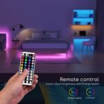 Smart Bedroom Led Lights, Rgb Music Sync Bar Lights With 44-Key Remote Control + App Control, Multiple Modes, Dimming, Flashing, Suitable For Bedroom, Living Room, Halloween, Christmas Gifts, Holiday Parties, And Wedding Decorations - Image 6
