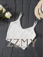 Valentine'S Day Knitted Cami Crop Top, Versatile Sleeveless Casual Top For Spring & Summer, Women'S Clothing - Image 11