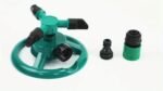 1Pc 360? Rotating Lawn Sprinkler - Durable Plastic Garden Irrigation Sprinkler With Adjustable Spray Nozzles, Manual Push-Pull Trigger, Even Coverage For Yard, Garden & Plant Watering, Sprinklers For Lawn - Image 9