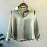 Orienteering Casual Office Lady Blouses Autumn Long Sleeve Button Up Shirt Women Elegant Winter Tops Office Lady Acetate Blouse - Image 11