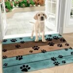 1Pc Soft & Absorbent Dog Paw Print Mat - Rectangular Polyester Pet Mat With, Quick-Dry, Washable Design - Ideal For Entryway, Bathroom, Kitchen, Living Room, Office Decor - Available In Multiple Sizes For Small To Large Dogs, Pet Mat | Playful Dog Design | Durable Dog Mat, Dog Accessories - Image 12