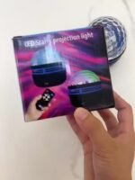 Aurora Wave Led Projector - 2-In-1 Northern Lights & Ocean Wave Night Lamp With Remote, 14 Vibrant Effects, Powered Via Supplied Cable, Ideal For Bedroom, Game Room, Home Theater Decor, Ambiance Lighting & Relaxation - Image 8