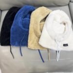 Women'S Plush Winter Mask Hat & Scarf - One-Piece Face Cover With Adjustable Drawstring, Elastic Face For Skiing, Cycling, Outdoor Sports - Lightweight Warm Beige/White Hooded Neck Warmer (Hand Wash Only) - Image 12