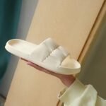 Solid Color Eva Slides, Lightweight Soft Sole Flat Home Bathroom Slides, Non-Slip Casual Beach Slides - Image 13