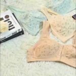 2Pcs Women'S Plus Size Soft Bra Set - Elegant Front Closure Bra & Camisole With Random Floral Print, No Padding, Wireless Support For Spring/Summer, Comfortable Undergarment, Casual Attire, Elegant Undergarment, No Padding Bra - Image 11