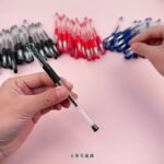 23Pcs Large Capacity Gel Pens - Smooth 0.5Mm Tip, Black, Blue And Red Ink Colored Ballpoint Pens Kawaii Pens Student Office Stationery School Supplies. - Image 14