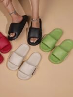 Women'S Summer Slippers - Solid Color Elegant, Comfortable For All Seasons, Round Toe|Simple|Non-Slip|Quick-Drying|Platform Soles|Comfortable, Eva Durable Insoles And Soles, Casual Daily Wear, Suitable For Beach Holiday Trips, Unisex Beach Sandals - Image 13