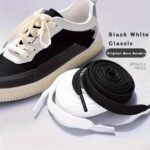 2 Pairs Flat Shoelaces For Sneakers 2Colors Fabric Shoe Laces Shoelaces Classic Soft Shoestrings - Image 11