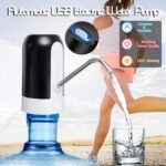 Sanhao Electric Water Bottle Pump With Usb- Automatic Operation, Portable Manual/Hands-Free Drinking Water Dispenser For 11.36-18.93 L Bottles, Compatible With Large Jugs For Camping,, Emergencies & Use - Usb- Pumping - Image 6