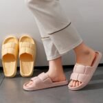 Minimalist Solid Color Slippers, Soft Bottom Non-Slip Bathroom Slides - Image 10