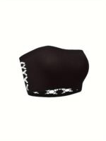 3Pcs Women'S Plus Sexy Bra, Plus Size Non-Slip Hollow Out Seamless Non Padded Bandeau Bra - Image 2