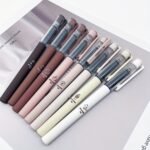 6Pcs/8Pcs Coffee Theme Liquid Quick-Drying Ink Gel Pens, No Smear Soft Touch Pens For Note Taking Drawing School& Office Supplies - Image 6