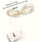 5/10Pcs Led Fairy Lights - Battery Operated, Silvery Wire String Lights For Diy Weddings, Parties, Bedrooms & More - 20 Led Firefly Starry Sky Moon Lights For Festive Decor - Image 6
