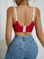 New Summer Style Women'S Lingerie With Fixed Cups, Gathers Side Breast, Prevents Sagging, Sexy Back Design, Comfortable And Seamless Bra. - Image 8