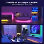 Rgb Led Strip Lights, 100-4000Cm Flexible Strip, Usb 5V, App Remote Control, Dimmable Color Changing, Adjustable, For Tv Backlight, Game Room, Room Decoration, Non-Rechargeable Button Battery - Image 14