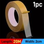 1/2Pcs Super Strong Double-Sided Tape - Heavy-Duty Adhesive With Fiberglass Mesh For Walls & Glass, Waterproof Transparent Mounting Tape For Fabric, Wood, Metal & More - Image 5