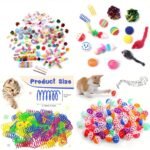 200Pcs/64Pcs/32Pcs/16Pcs Mixed Cat Toy Set - Assorted Plastic Toys For Multiple Cats, Random Colors & Styles, Keeps Playtime Fun Every Day (Plastic/Polyester/Artificial Feathers) - Image 8