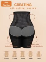 Plus Size Underwear Plus Thick High Waist Tummy Control Butt Lifting Seamless Panties Women'S Boxer Briefs Square Cut Panties - Image 10