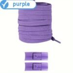 1 Pair Easy-Install Elastic No-Tie Shoelaces With Secure Press Buckle - Lightweight, Durable Polyester In Orange For Sneakers, Hiking & Casual Shoes - Handwashable/Dry Cleanable, Leisure Style - Image 15