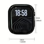 Ultra-Thin Privacy Protection Screen Protector For Iwatch Ultra/Series 10/9/8/7/6/5/4/3/2/Se - 26? Touch Sensitive, Scratch-Resistant Pc Case With Lightweight Bumper, Multiple Sizes Available, Privacy Screen Cover | Sleek Hard Shell | Polycarbonate Case - Image 4