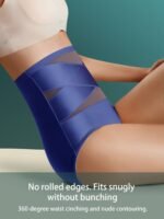 Women'S High-Waisted Tummy Control Seamless Shapewear Panties - Breathable Body Shaper Underwear With High Support, Hand Wash Only, Solid Color Triangle Panties For Casual Attire, Tummy Control Underwear - Image 10