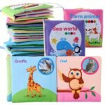 8 & 5 & 3 Soft Cloth Baby Book Sets Cognitive Cloth Books Fruit Animal Educational Toys, Early Education Cloth Books Are Tear-Resistant And Washable Cloth Books With Vivid Fruit, Animal And Ocean Themes Promote Early Learning And Cognitive Development Perfect Christmas Birthday Gifts, Halloween Thanksgiving Easter Gifts - Image 6