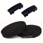 Easy-Clip No-Tie Elastic Shoelaces For Men & Women - 1 Pair, Durable Polyester & Spandex, Hassle-Free Sneaker Laces - Image 3