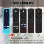 Glow-In-The-Dark Silicone Case Cover For Alexa Voice Remote For Fire Tv Stick 4K - Protect Your Remote And Enhance Your Gaming Experience Compatible With 4K+, Lite, Cube, Lanyard For Easy Access - Image 4