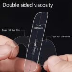 60Pcs Multi-Purpose Double-Sided Tape Set - Transparent Removable Waterproof Hanging Strips, Suitable For Decorations, Couplets, Photos, And Clocks. - Image 5