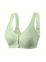 Women'S Oversized Underwear Front Button Vest Comfortable Bra, Thin Breathable Random Print Oversized Bra - Image 8