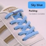 1 Pair Vibrant Elastic No-Tie Shoelaces For Sneakers - Quick & Easy Slip-On Design, Durable Acetate Fiber, Assorted Colors - Image 21