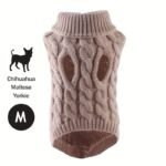 1Pc Cozy Knit Cat & Dog Sweater - Soft Acrylic Pullover For Small To Medium Pets, Winter & Fall Warmth, 7 Color Options, Machine Washable - Image 25