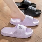 Casual Eva Slippers For Women And Men, Solid Color, Soft Sole, Non-Slip, Hand Washable, With Summer Indoor Bathroom Shower Slip-On Slides For Couples - Image 8