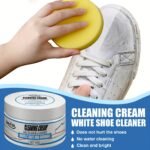 100G/3.53Oz Multi-Purpose Canvas Shoe Cleaner For White Shoes And Sports Shoes, No-Wash Stain Remover With Sponge - Image 4