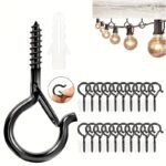 S Hooks, 10-40 Units Of Q-Type Hooks That Can Be Easily Released, Perfect For Hanging Outdoor Halloween Light Strings, Plant Flower Baskets, Wind Chimes, And Bird Feeders. Features A Safety Buckle Design, Ideal For Christmas And Halloween Holiday Gi - Image 18