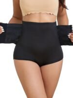 Abdominal Tuck Pants For Women, Waist-Tightening And Hip-Lifting Corset With Lace Trim, Triangle Buckle Reinforcement, Belly Reduction And High-Waisted Shapewear - Image 7