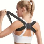 1Pc Invisible Posture Corrector - Breathable Polyester Back Support Strap In Black, Pink, & Beige - Ideal For Posture Improvement, Daily Wear & Outdoor Activities, Back Posture Corrector - Image 4