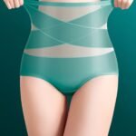 Women'S High-Waisted Tummy Control Seamless Shapewear Panties - Breathable Body Shaper Underwear With High Support, Hand Wash Only, Solid Color Triangle Panties For Casual Attire, Tummy Control Underwear