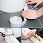 Easy-Install Waterproof Sealing Strip - Self-Adhesive White Pvc, Perfect For Showers, Sinks, Kitchens & Bathtubs - Home & Commercial Use - Image 8