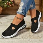 Women'S Slip-On Casual Sneakers - Breathable Fabric Upper & Eva Cushioned Sole, Low-Top Comfortable Walking Shoes For All-Season Wear, Multi-Color Options, Ladies Sneakers - Image 19