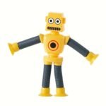 Diy Transforming Suction Cup Robot Toy For Youngsters 6-8 - Creative & Educational Sensory Play, Telescopic Pop Tube Design In Purple/Red/Blue/Yellow - Image 3