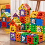 Colorful Large House Building Blocks, Window Design Toys, Creative Large House Building Block Toys Halloween Christmas Gifts