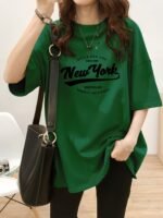Trendy American Retro Short-Sleeve T-Shirt For Women, Summer 2024 New Design, Niche Korean-Style Half-Sleeve Top. - Image 5