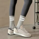1/6 Pairs Striped Athletic Socks, Simple & Comfy Unisex All-Match Mid Tube Socks, Women'S Stockings & Hosiery - Image 8