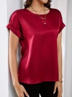 Elegantly Styled Versatile Short-Sleeved T-Shirt With A Simple And Fashionable Design - Image 8